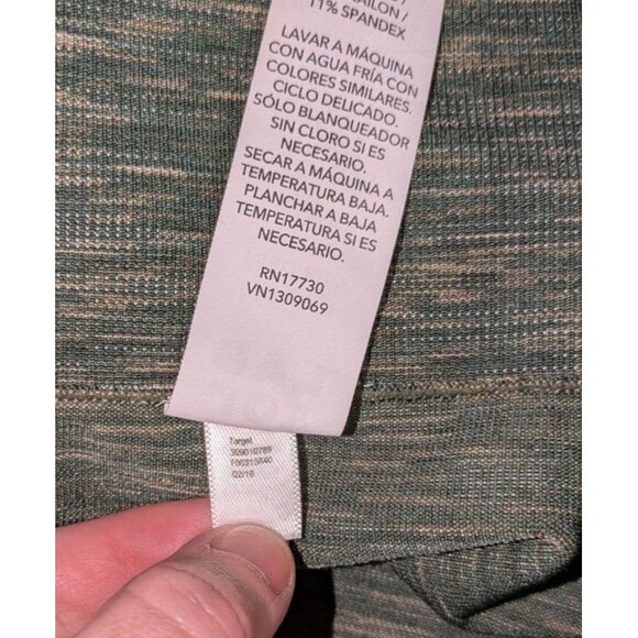 JoyLab Sz M Women's Green Marled Seamless Pull On Leggings Athletic Workout Gym - Picture 5 of 5